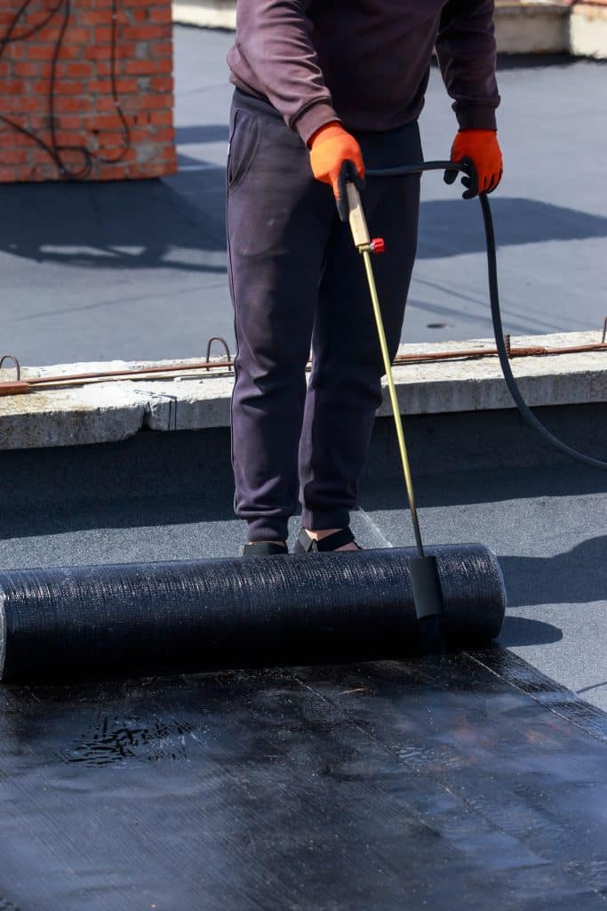 Étanchéité- gas burner roofing material